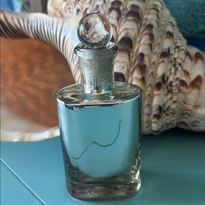 Elegant Silver Glass  Bottle